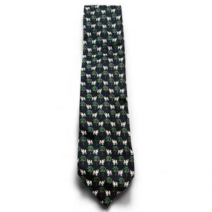 Vintage Big Dogs Tie – Dog Mascot & Trees Print (1995)